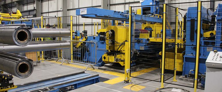 Slitting line on specialist machine foundations