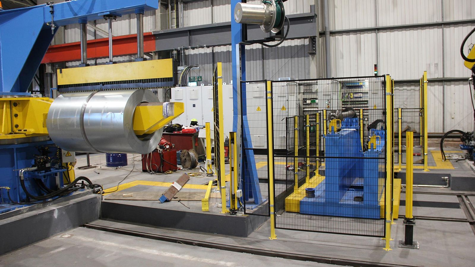 Meridian Steel slitting line machine foundation